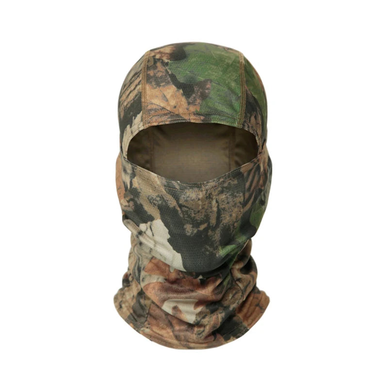Balaclava camuflada para pesca ou ciclismo, máscara facial completa para esportes ao ar livre, caça, caminhada, esqui, capacete de motocicleta, boné interno.