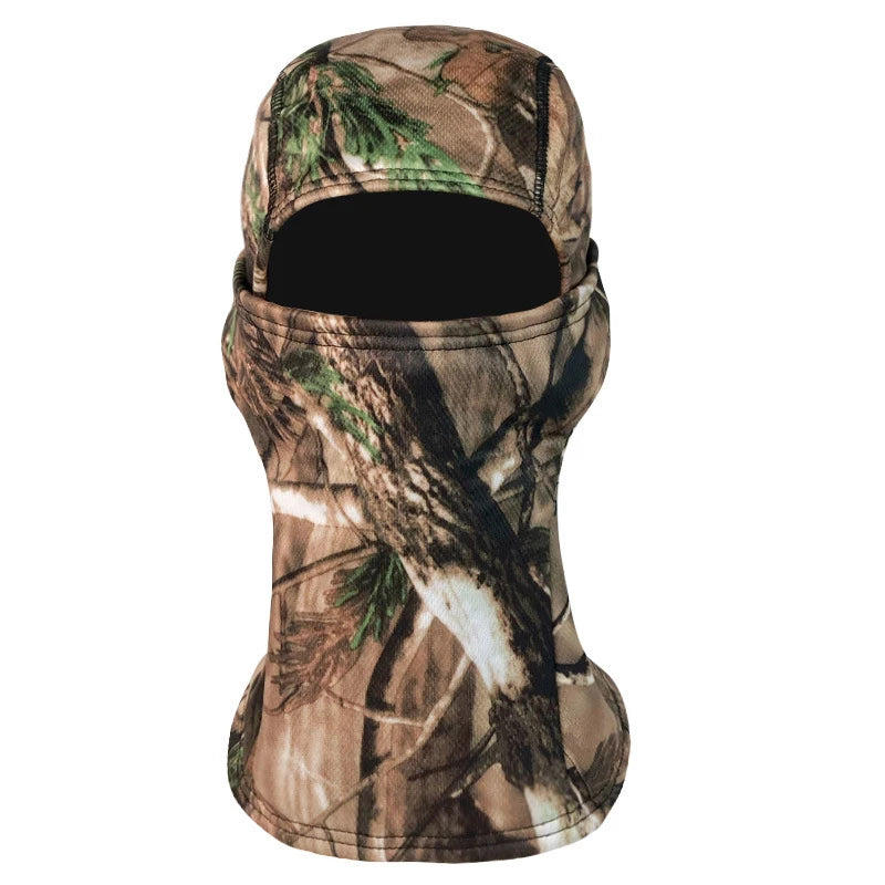 Balaclava camuflada para pesca ou ciclismo, máscara facial completa para esportes ao ar livre, caça, caminhada, esqui, capacete de motocicleta, boné interno.