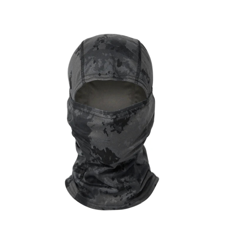 Balaclava camuflada para pesca ou ciclismo, máscara facial completa para esportes ao ar livre, caça, caminhada, esqui, capacete de motocicleta, boné interno.