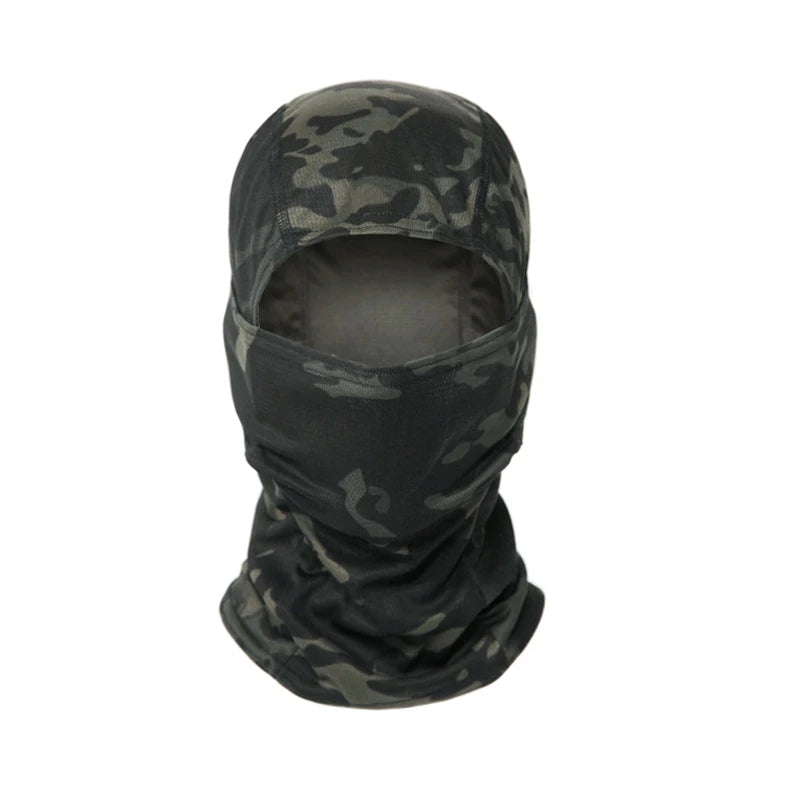 Balaclava camuflada para pesca ou ciclismo, máscara facial completa para esportes ao ar livre, caça, caminhada, esqui, capacete de motocicleta, boné interno.