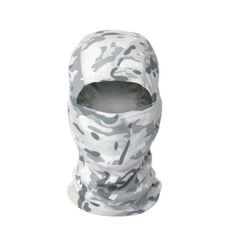 Balaclava camuflada para pesca ou ciclismo, máscara facial completa para esportes ao ar livre, caça, caminhada, esqui, capacete de motocicleta, boné interno.