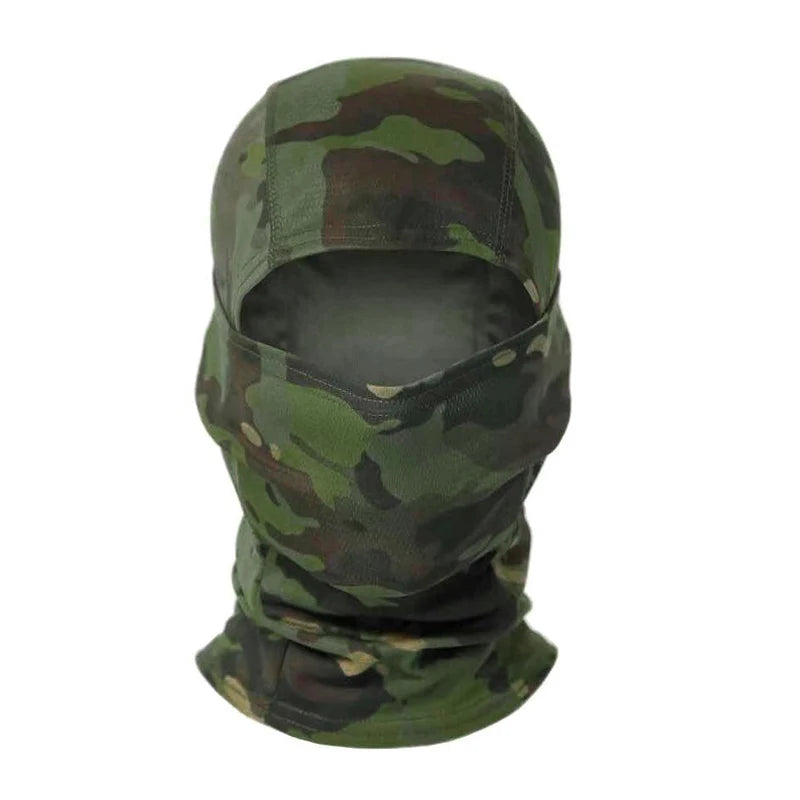 Balaclava camuflada para pesca ou ciclismo, máscara facial completa para esportes ao ar livre, caça, caminhada, esqui, capacete de motocicleta, boné interno.
