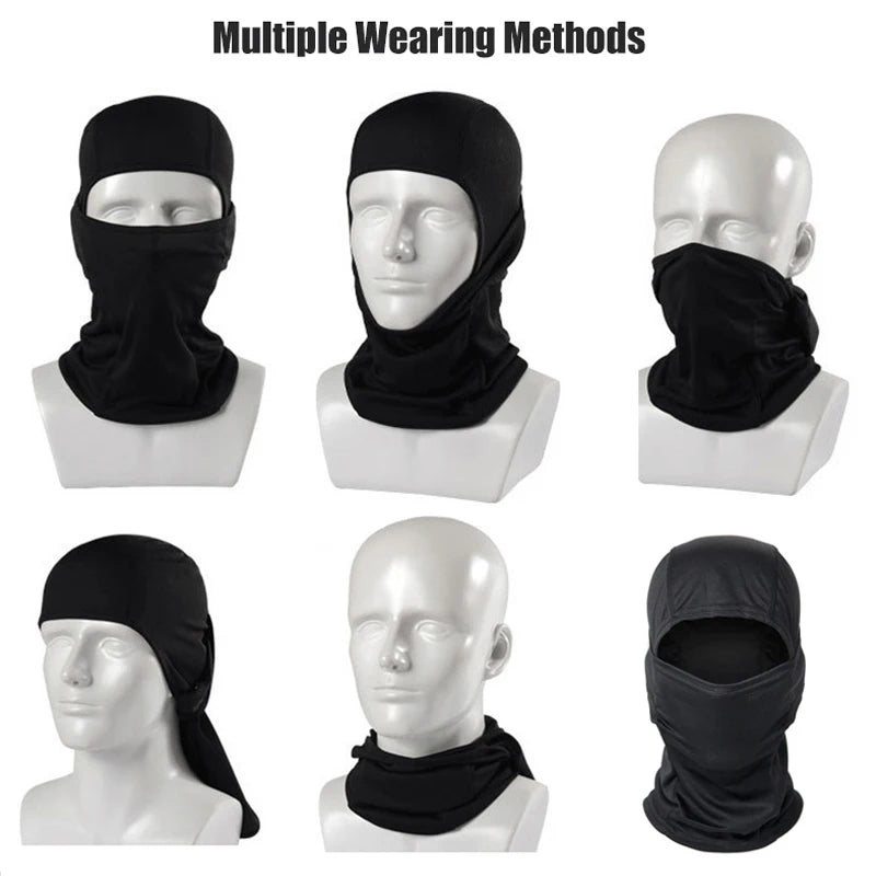 Balaclava camuflada para pesca ou ciclismo, máscara facial completa para esportes ao ar livre, caça, caminhada, esqui, capacete de motocicleta, boné interno.