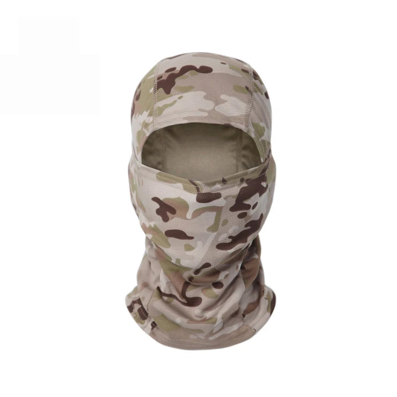 Balaclava camuflada para pesca ou ciclismo, máscara facial completa para esportes ao ar livre, caça, caminhada, esqui, capacete de motocicleta, boné interno.