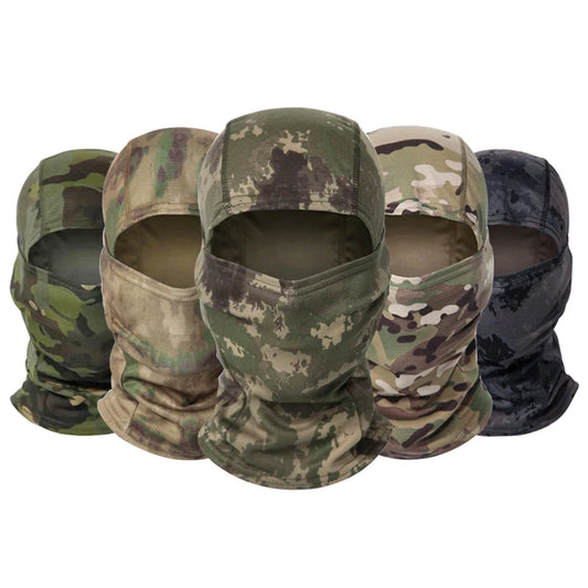 Balaclava camuflada para pesca ou ciclismo, máscara facial completa para esportes ao ar livre, caça, caminhada, esqui, capacete de motocicleta, boné interno.