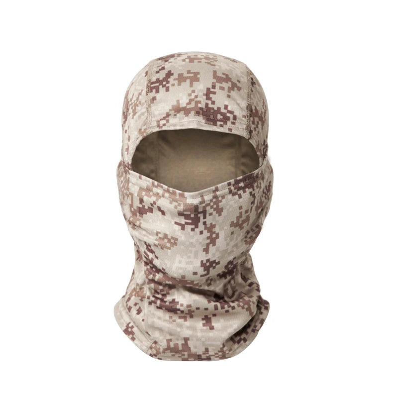 Balaclava camuflada para pesca ou ciclismo, máscara facial completa para esportes ao ar livre, caça, caminhada, esqui, capacete de motocicleta, boné interno.