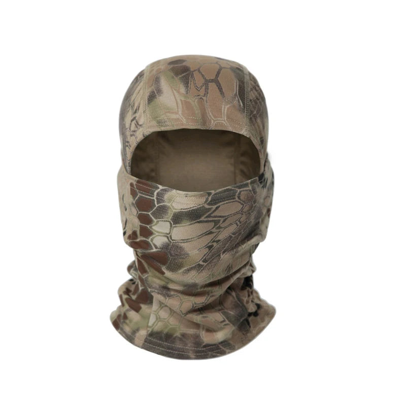 Balaclava camuflada para pesca ou ciclismo, máscara facial completa para esportes ao ar livre, caça, caminhada, esqui, capacete de motocicleta, boné interno.