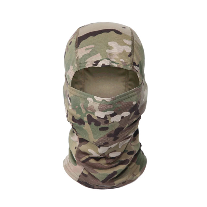 Balaclava camuflada para pesca ou ciclismo, máscara facial completa para esportes ao ar livre, caça, caminhada, esqui, capacete de motocicleta, boné interno.