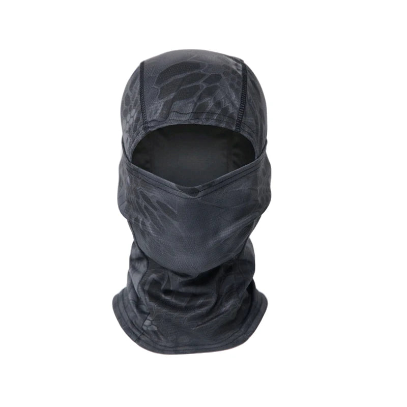 Balaclava camuflada para pesca ou ciclismo, máscara facial completa para esportes ao ar livre, caça, caminhada, esqui, capacete de motocicleta, boné interno.